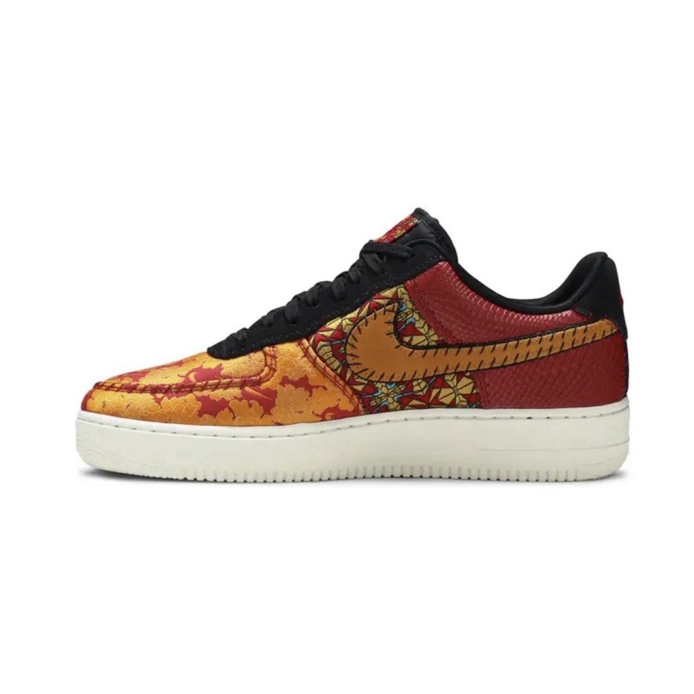Nike Air Force One Shoe 4.5 Orange Chinese New Years Casual Sneaker AV5167-600